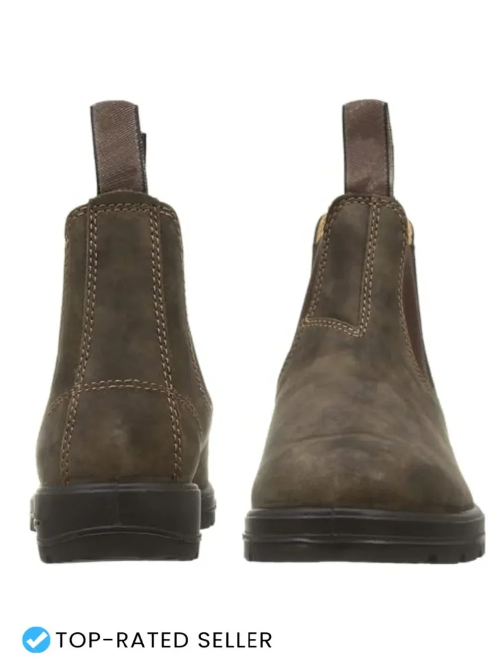 Waterproof Faux Leather Women's Ankle Chelsea Boots Round Toe Block Heel